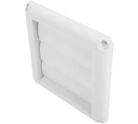 Couvercle de Ventilation de Sécheuse à Persiennes 4 Pouces Blanc | Plastique, Installation Murale Extérieure, Contrôle du Flux D'air, Protège L'ouverture du Conduit