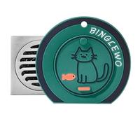 Couvercle de vidange de douche - Bouchon d'aspiration de 10 cm, double filtre filtrant, joint d'étanchéité durable, bloqueur d'évier de cuisine | Protection de drainage de baignoire lors de tâches de