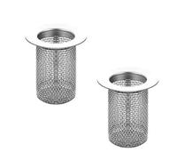 Couvercle de vidange de douche, filtre d'évier extra long, panier de protection de canalisation, 40 mm en acier inoxydable, pour baignoire et évier de cuisine, facile à installer