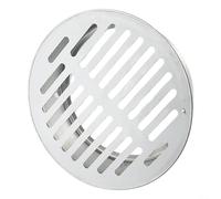 Couvercle de vidange de sol en acier inoxydable - Bouchon de tuyau de drainage rond pour balcon - Protection anti-obstruction - Protection contre l'obstruction des gouttières - Grille de drainage de