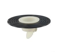 Couvercle de vidange de sol pour évier de salle de bain avec filtre anti-refoulement, attrape-cheveux, protecteur de vidange pour cuisine, baignoire 10,2 x 4,3 x 4,6 cm (noyau en plastique noir)