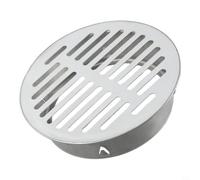 Couvercle de vidange de sol rond en acier inoxydable pour balcon, design creux anti-encrassement pour toit de jardin, tuyau de pluie, bouchon facile à installer pour systèmes de drainage en PVC (Ø 160
