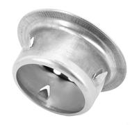 Couvercle de vidange rond en acier inoxydable pour toit de balcon, bouchon de tuyau de pluie, couvercle de drainage pratique, pour drainage extérieur en PVC, jardin (Ø 63 mm)