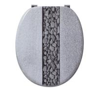 Couvercle de WC Wirquin gris pierre, bois, MDF
