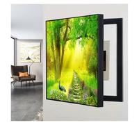 Couvercle Décoratif Boîte Compteur électrique | Couvercle pour Boîte à Fusibles Domestique pour Cuisines Salons Villas Appartements(B,19.69x15.75in/50x40cm)