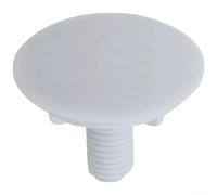 Couvercle décoratif pour robinet de cuisine, distributeur de savon en plastique, s'adapte aux trous de 13 mm à 35 mm (blanc)