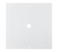 Couvercle d'écumoire de piscine carré de 25,4 cm pour Hayward SPX1082E SP1082 - Résistant aux UV - Blanc - Pièce de rechange pour entretien de piscine enterrée
