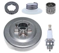 Couvercle d'embrayage de tambour de pignon pour tronçonneuse 340 345 346XP 350 351 353 445 450E Construction en acier de précision pour une installation facile Performance d'entraînement à chaîne