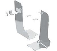 Couvercle design Geberit sur le côté. p. externe WA 243251211 pour Geberit AquaClean Mera chromé brillant