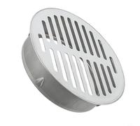 Couvercle d'évacuation de sol pour balcon, toit et jardin avec design creux anti-obstruction, bouchon de tuyau de pluie pour systèmes de drainage extérieurs (Ø 200 mm)