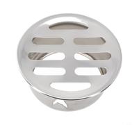 Couvercle d'évacuation de sol pour balcon, toit et jardin avec design creux anti-obstruction, bouchon de tuyau de pluie pour systèmes de drainage extérieurs (Ø 50 mm)