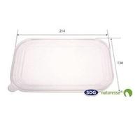 Couvercle en PLA Biodégradable Transparent pour Barquette 13049 SDG x 500 14 G