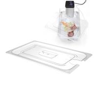 Couvercle en polycarbonate avec découpe pour cuisson sous vide pour récipients G