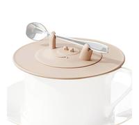 Couvercle en silicone Crabe - Couvercle de tasse réutilisable, couvercle à café de qualité alimentaire | Joint d'aspiration Durablle avec fente pour paille, garde les boissons chaudes ou froides
