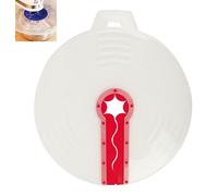 Couvercle en silicone universel anti-éclaboussures pour saladier, empêche les projections lors du mélange (31 cm)