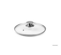 Couvercle en verre avec bouton inox 24 cm - IBILI