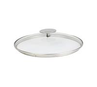 Couvercle en verre bombé Platine 30 cm Cristel
