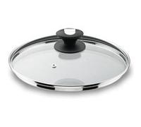 Couvercle en verre bord inox 32 cm - Lacor - Transparent - Verre Transparent G