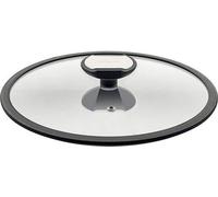 Couvercle en verre de 24 cm avec bord en silicone pour la cuisson, modèle Balanciert