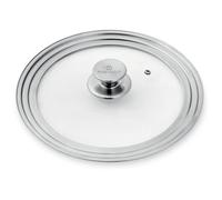 Couvercle en verre et inox multidiamètre 16, 18 et 20 cm Mathon