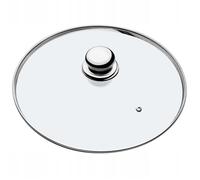 KADAX Couvercle en Verre avec Poignée en Acier, Accessoire Culinaire pour Sublimer vos Casseroles, Marmites et Poêles lors de la Cuisson (28 cm)