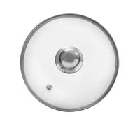 Orion Haushaltswaren Couvercle en verre 18 cm – 200°C – Poignée inox – Évent vapeur