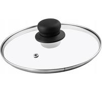 Couvercle en verre pour casseroles et poêles - Couvercle universel 22 cm - Résistant à la chaleur - Rond - 1 pièce