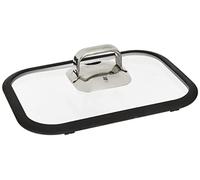 Couvercle en verre WMF Vitalis avec bord en silicone, dimensions 35 x 21,5 cm, couvercle de remplacement pour la gamme Vitalis Co