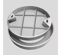 Couvercle encastré invisible ultra durable en acier inoxydable haute résistance à la corrosion pour fosse septique, allée, pelouse, cour, jardin et extérieur