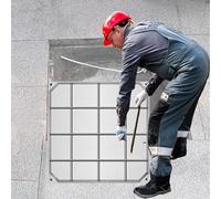 Couvercle et Cadre de Regard encastrés, en Acier Inoxydable 304, Invisible, pour Inspection - Tailles de 24 à 40 Pouces, Conception encastrée Durable, Paquet de 4 (24 Pouces) pour