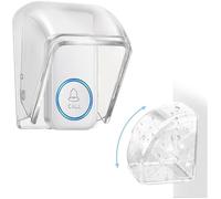 Couvercle étanche transparent sonnette sans fil protection pluie 9,7x6,4 cm Label