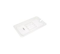 Couvercle Gastronorm - 1/3 GN - Polycarbonate - avec enfoncement -