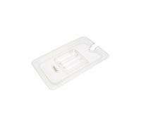 Couvercle Gastronorm - 1/4 GN - Polycarbonate - avec enfoncement -