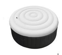Couvercle Gonflable Rond pour Spa,Couvercle de Spa Gonflable, Couverture de Bain Gonflable Thermiquement Isolée（Blanc）