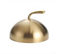 Couvercle Grill 28cm Pour Viandes Juteuses Couvercle Grill 28cm(Gold) | Acier inoxydable , résistant à la rouille, pour usage quotidien, finition argent or