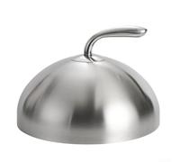 Couvercle Grill 28cm Pour Viandes Juteuses Couvercle Grill 28cm(Sliver) | Acier inoxydable , résistant à la rouille, pour usage quotidien, finition argent or