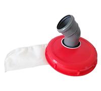 Couvercle IBC avec filtre en nylon lavable pour réservoir à eau de pluie IBC 1000 L - Excellente qualité 220mm 45 Grad Bogen