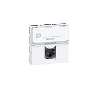 Couvercle informatique pour 1 connecteur Keystone Legrand 078604 Mosaic blanc