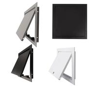 Couvercle magnétique d'inspection de surface lisse blanche, couvercle d'inspection en métal, grand panneau d'accès de cloison sèche, conception de verrouillage de sécurité, cadre en aluminium (blanc