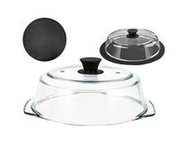 Couvercle Micro-Ondes Alimentaire Couvercle chauffant transparent | Cloche Micro-Ondes En Verre Four, Bols Et