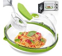 Couvercle Micro Ondes avec Eau, 26 cm Cloche Micro Onde sans bpa avec poignée Idéal pour Les Petits et Grands Micro