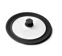 Couvercle Multidiamètre en verre SILICONE avec trous vapeur 24/26/28 cm
