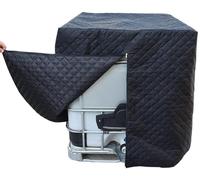 Couvercle noir pour réservoir IBC, adapté aux conteneurs de 1000 litres, dimensions 120x100x116 cm, en Oxford HDPE