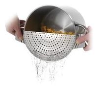 Westmark Couvercle passoire avec poignée, acier inoxydable, pour casserole jusqu'à Ø 26 cm, argenté, 16392260