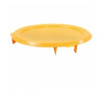 Couvercle plat pour conteneur alimentaire HACCP 75 L - jaune