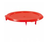 Couvercle plat pour conteneur alimentaire HACCP 75 L - rouge