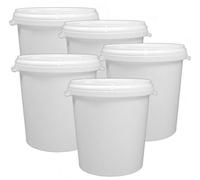 Couvercle pour bac - 5 unités - 30 litres - Blanc