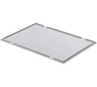 Couvercle pour boîte 600 x 400 mm Alutec 05090 gris (L x l) 400 mm x 600 mm 1 pc(s)