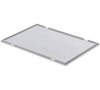 Couvercle pour boîte 600 x 400 mm Alutec 05090 gris (L x l) 400 mm x 600 mm 1 pc(s)