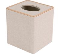 Couvercle pour boîte à mouchoirs, couvercle magnétique, design élégant, blanc cassé